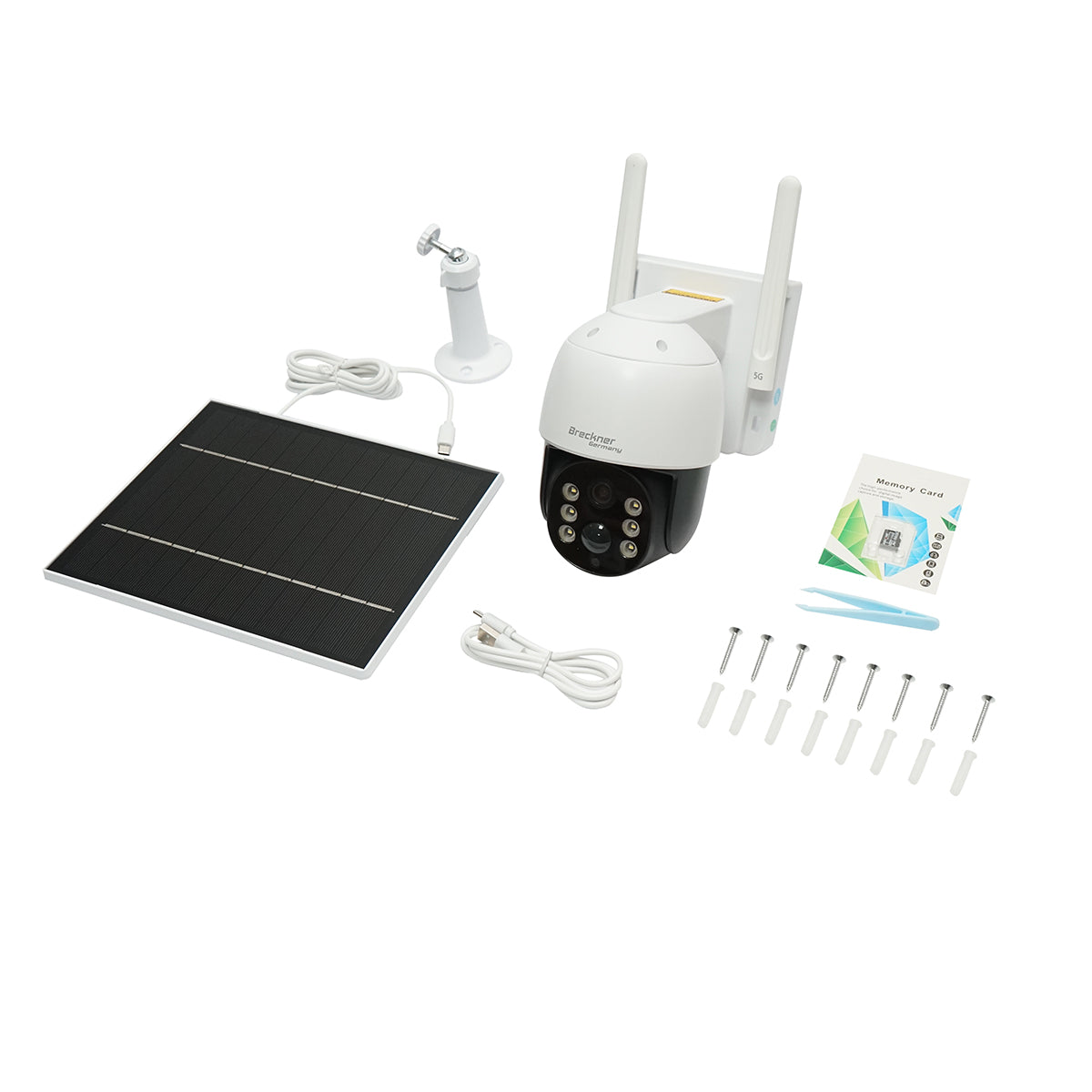 Telecamera di sorveglianza 4 MP con pannello solare da 7.6W, batteria 18650, WIFI con scheda SIM 4G, rotazione 360° PTZ, sensore di movimento, rilevamento umano PIR, memoria da 64 GB e applicazione iCSee - immagine 2