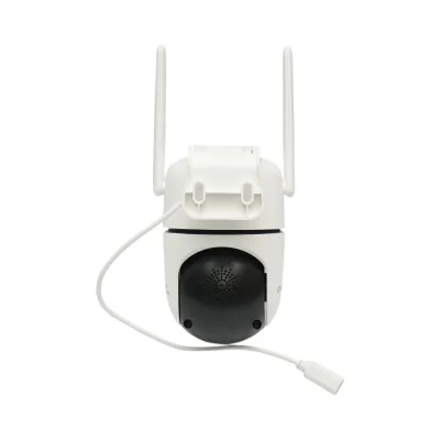 Telecamera di sorveglianza a doppia lente da 4 MP, Wi-Fi P2P a 2,4 GHz, PTZ a 360 gradi, sirena, rilevamento umano tramite IA e applicazione iCSee. - immagine 2