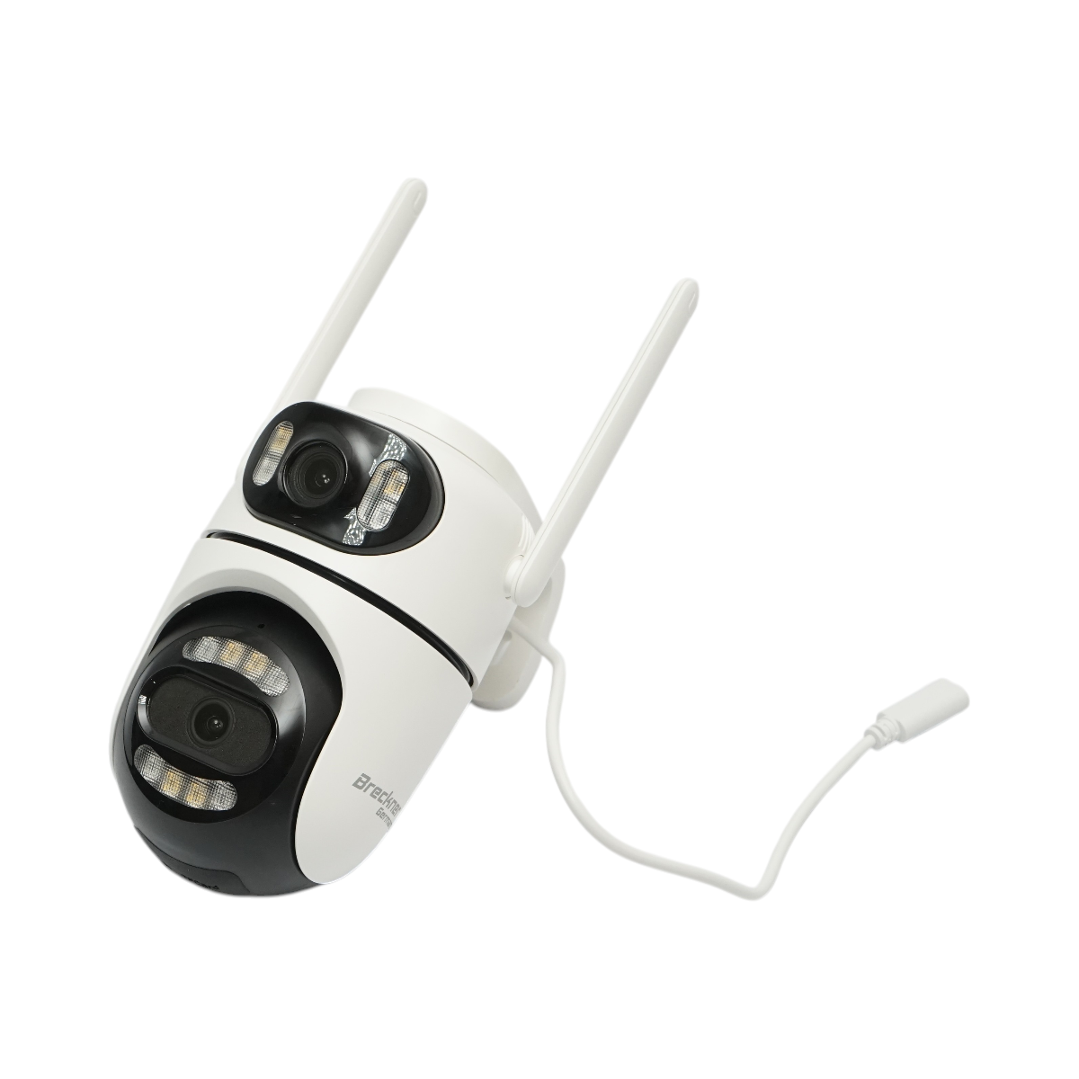 Telecamera di sorveglianza a doppia lente da 4 MP, Wi-Fi P2P a 2,4 GHz, PTZ a 360 gradi, sirena, rilevamento umano tramite IA e applicazione iCSee. - immagine 4