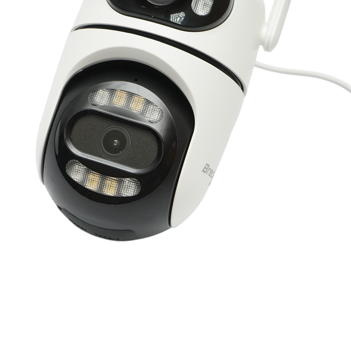 Telecamera di sorveglianza a doppia lente da 4 MP, Wi-Fi P2P a 2,4 GHz, PTZ a 360 gradi, sirena, rilevamento umano tramite IA e applicazione iCSee. - immagine 5