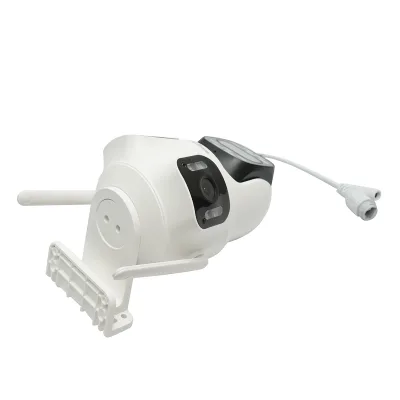 Telecamera di sorveglianza con 3 lenti, 3 obiettivi da 8 MP, 2 CPU dual control, P2P WIFI 2.4G, PTZ con sensore di movimento, allarme, visione notturna, rilevamento umano AI e applicazione iCSee - immagine 6