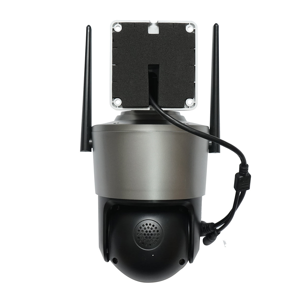 Telecamera di sorveglianza con 4 lenti, 3 obiettivi da 12 MP, 2 CPU dual control, P2P WIFI 2.4G, PTZ con sensore di movimento, allarme, visione notturna, rilevamento umano AI e applicazione iCSee - immagine 4