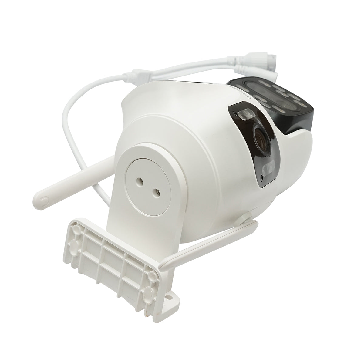 Telecamera di sorveglianza con 4 lenti, 3 obiettivi da 12 MP, 2 CPU dual control, P2P WIFI 2.4GHz, PTZ con sensore di movimento, visione notturna a colori, rilevamento umano AI e applicazione iCSee - immagine 5