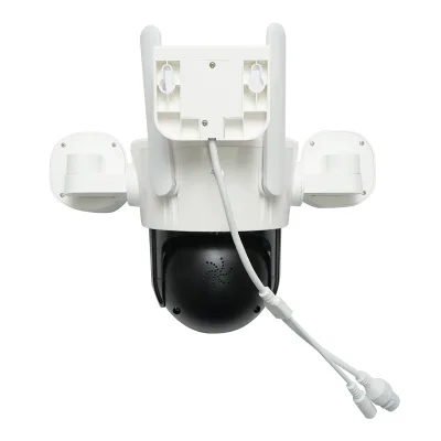 Telecamera di sorveglianza con 4 lenti, 3 obiettivi da 16 MP, WIFI 2.4GHz, rotazione a 360 gradi PTZ con sensore di movimento, zoom 10X, allarme, visione notturna IR, rilevamento umano e applicazione IPC360 Home - immagine 4