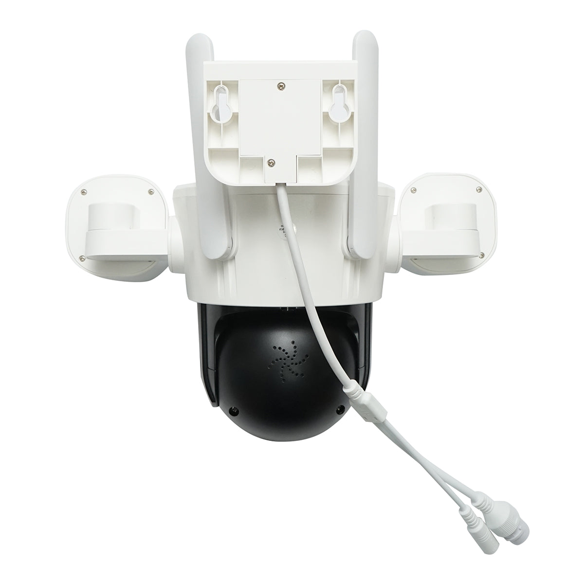 Telecamera di sorveglianza con 4 lenti, 3 obiettivi da 16 MP, WIFI 2.4GHz, rotazione a 360 gradi PTZ con sensore di movimento, zoom 10X, allarme, visione notturna IR, rilevamento umano e applicazione IPC360 Home - immagine 4