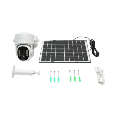 Telecamera di sorveglianza con lente doppia 3 MP, 4G, WIFI 2.4 GHz, pannello solare, batteria da 9.000 mAh, controllo PTZ, rilevamento umano PIR, visione notturna e applicazione Ubox - immagine 3