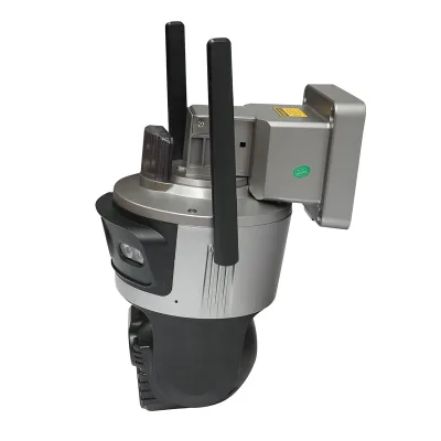 Telecamera di sorveglianza con lente doppia 4 MP, scheda SIM 4G, WIFI 2.4 GHz, pannello solare 7.6W, batteria 18650 a ricarica rapida, rotazione 360° PTZ con sensore di movimento, rilevamento umano PIR, allarme, visione notturna e applicazione iCSee - immagine 4
