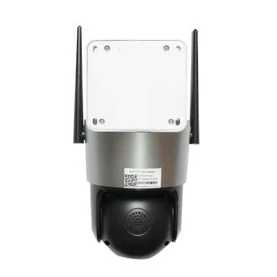 Telecamera di sorveglianza con lente doppia 4 MP, scheda SIM 4G, WIFI 2.4 GHz, pannello solare 7.6W, batteria 18650 a ricarica rapida, rotazione 360° PTZ con sensore di movimento, rilevamento umano PIR, allarme, visione notturna e applicazione iCSee - immagine 5
