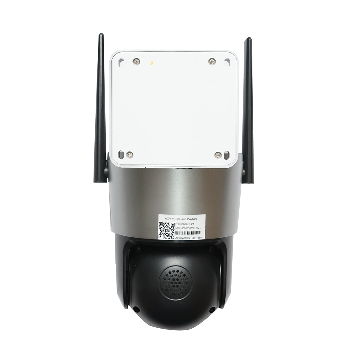 Telecamera di sorveglianza con lente doppia 4 MP, scheda SIM 4G, WIFI 2.4 GHz, pannello solare 7.6W, batteria 18650 a ricarica rapida, rotazione 360° PTZ con sensore di movimento, rilevamento umano PIR, allarme, visione notturna e applicazione iCSee - immagine 5