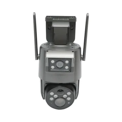 Telecamera di sorveglianza con lente doppia 6 MP, 4G, WIFI 2.4 GHz, pannello solare, batteria da 10.000 mAh, controllo PTZ a 360°, rilevamento umano PIR, visione notturna e applicazione Ubox - immagine 3