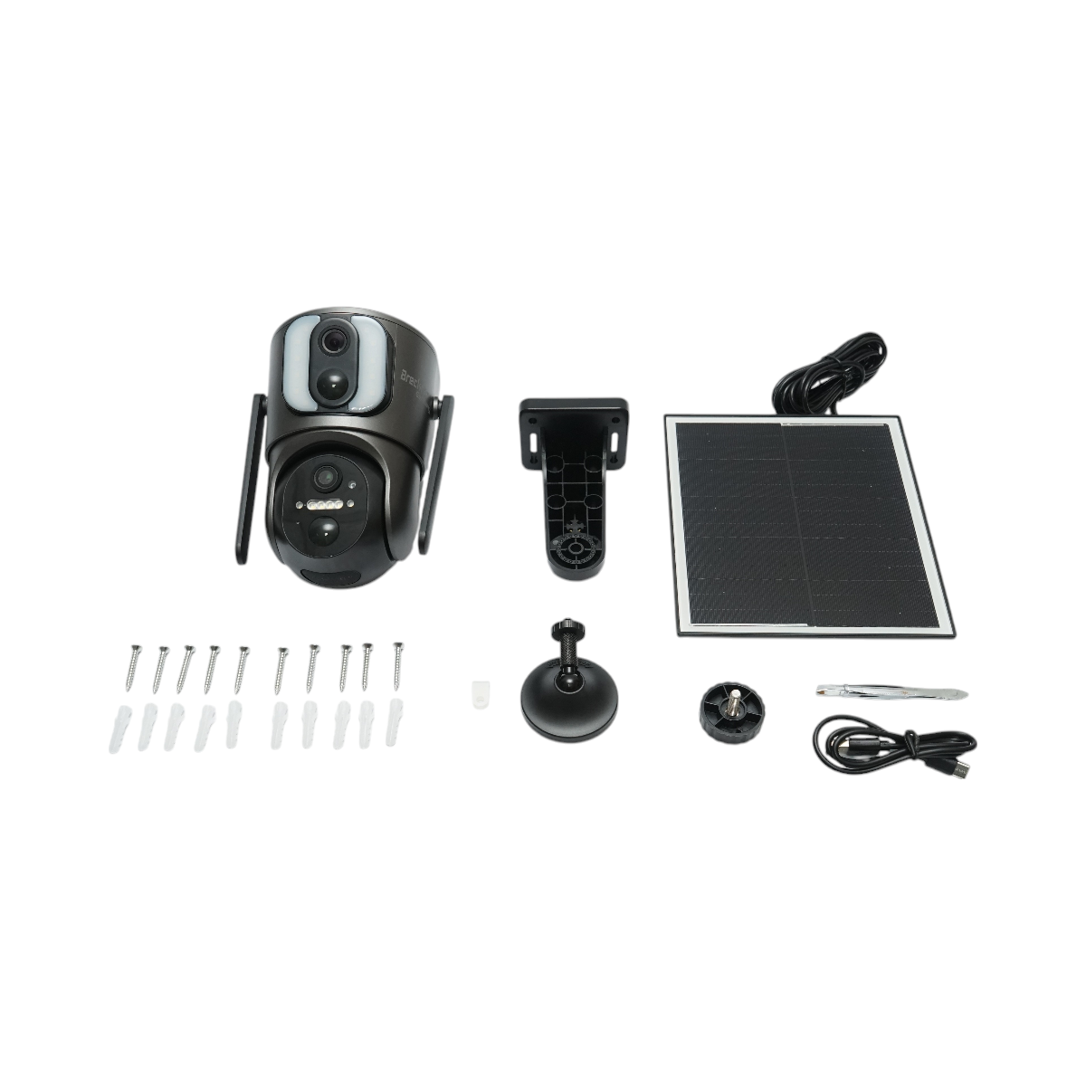 Telecamera di sorveglianza con lente doppia 6 MP, 4G, WIFI 2.4 GHz, pannello solare, batteria da 13.500 mAh, controllo PTZ, sensore di movimento, rilevamento umano PIR, visione notturna IR intelligente e applicazione Ubox - immagine 3