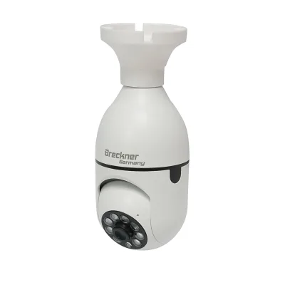 Telecamera di sorveglianza smart-bulb 2 MP, rotazione 360° PTZ, P2P WIFI 2.4GHz, tipo lampadina E27 con sensore di movimento e applicazione iCSee - immagine 2