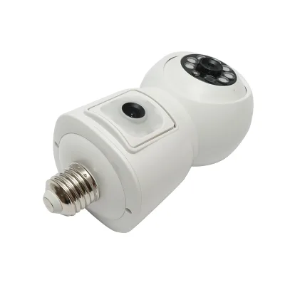 Telecamera di sorveglianza smart-bulb con lente doppia 4 MP, rotazione 360° PTZ, WIFI 2.4GHz, tipo lampadina E27 con sensore di movimento e applicazione iCSee - immagine 4