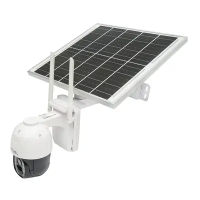 Telecamera di videosorveglianza 4G, rotante 24 ore su 24, 7 giorni su 7, completamente autonoma, ricarica con pannello solare, PTZ, 1080P, PIR, IP66