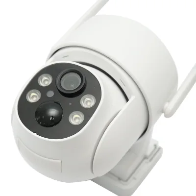 Telecamera di videosorveglianza 4MP, WIFI 4G rotante con pannello solare 5W, PTZ, 1080P, UBOX - immagine 4