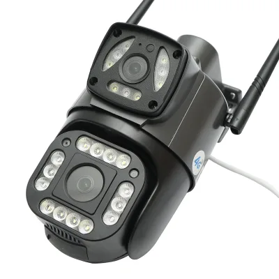 Telecamera di videosorveglianza a doppio obiettivo da 8 MP, 4G 1080P, PTZ con sensore di movimento, rilevamento umano e applicazione V380 Pro - immagine 4