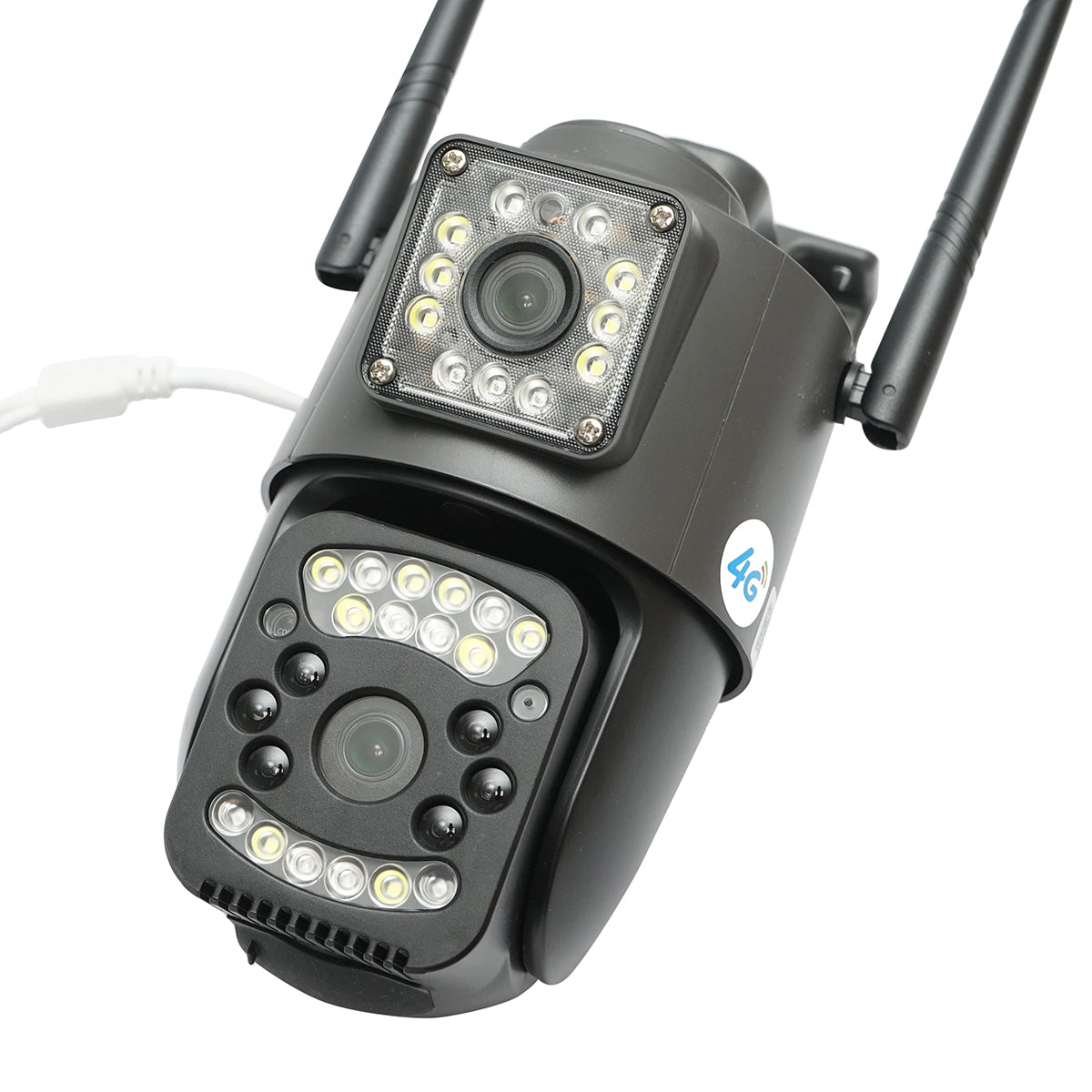 Telecamera di videosorveglianza a doppio obiettivo da 8 MP, P2P WIFI 4G 1080P, PTZ con sensore di movimento, rilevamento umano e applicazione V380 Pro - immagine 3