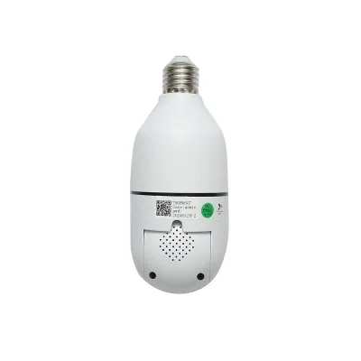 Telecamera di videosorveglianza con 2 lenti PTZ smart-bulb, WIFI 2.4G 1080P FHD 2MP, lampadina E27 con sensori di movimento, visione notturna e applicazione V380 Pro - immagine 3