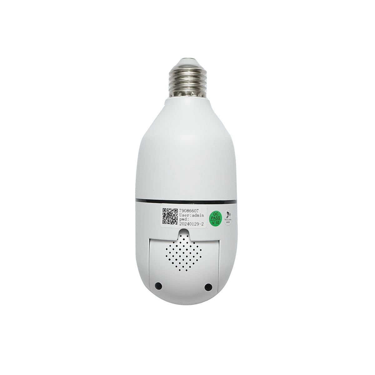 Telecamera di videosorveglianza con 2 lenti PTZ smart-bulb, WIFI 2.4G 1080P FHD 2MP, lampadina E27 con sensori di movimento, visione notturna e applicazione V380 Pro - immagine 3