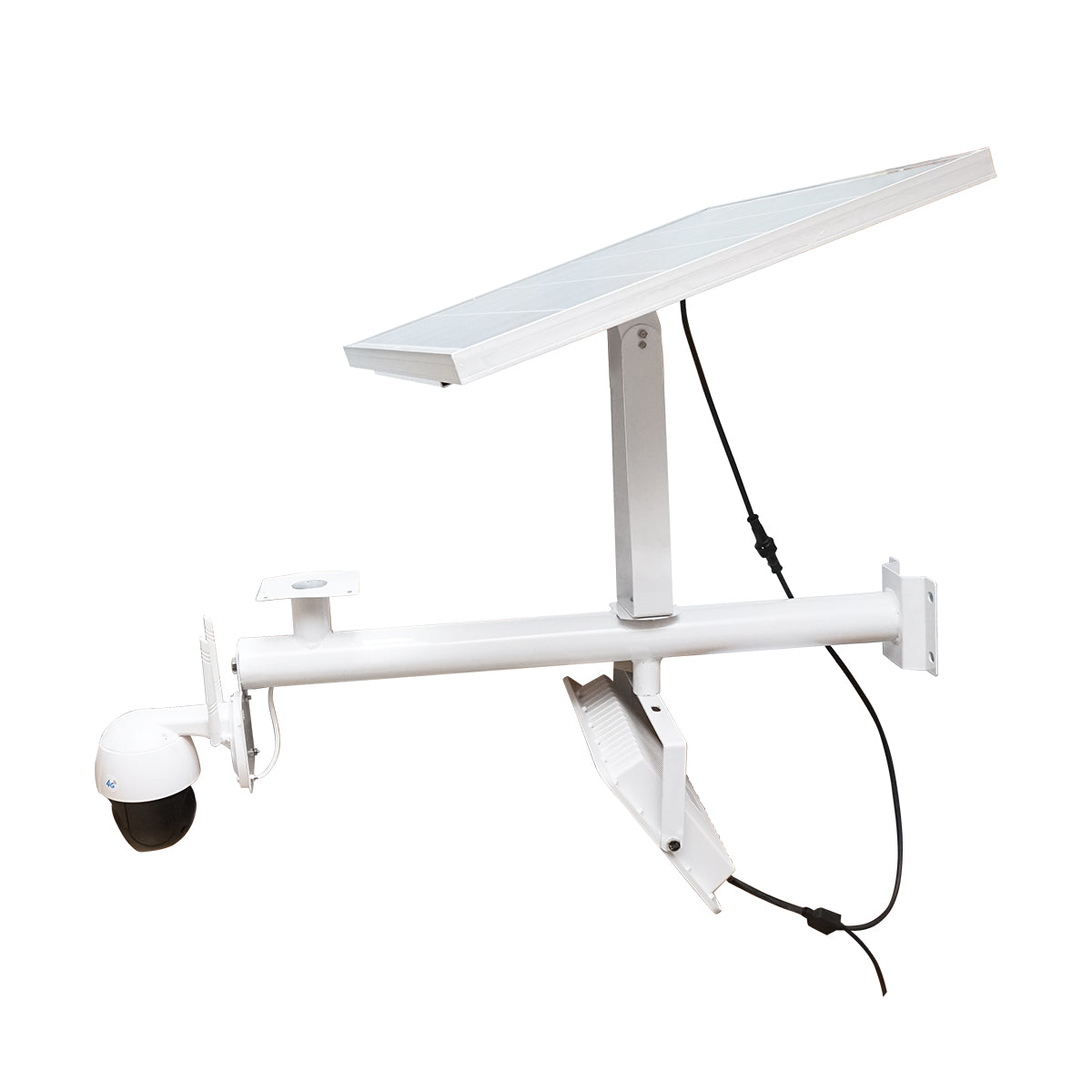 Telecamera di videosorveglianza con proiettore LED da 300W, batteria, pannello solare da 60W e telecomando Breckner Germany - immagine 2