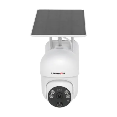 Telecamera di videosorveglianza con slot per sim card 4G rotante con pannello solare 3.5W, PTZ, 4G 1080P HD - immagine 2