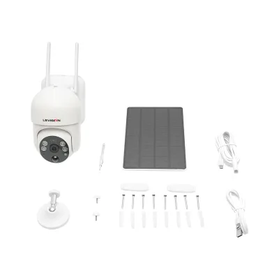 Telecamera di videosorveglianza con slot per sim card 4G rotante con pannello solare 3.5W, PTZ, 4G 1080P HD - immagine 3