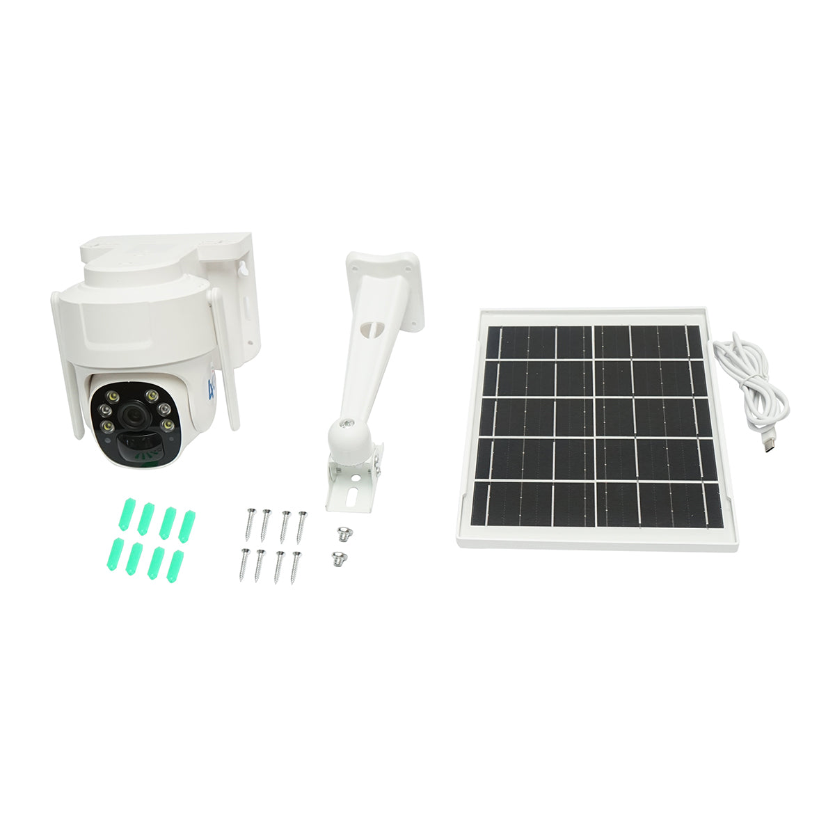 Telecamera di videosorveglianza da 3MP, WIFI 4G rotante con pannello solare da 5W, PTZ, 1080P, sensore di movimento, visione notturna, applicazione V380 Pro - immagine 2