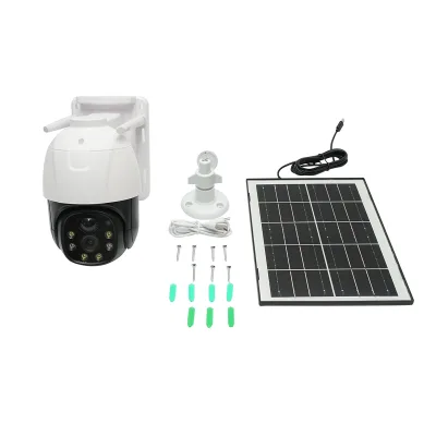 Telecamera di videosorveglianza da 3MP, WIFI 4G rotante con pannello solare da 7,5W, PTZ, 1080P, sensore di movimento, visione notturna, applicazione V380 Pro - immagine 2