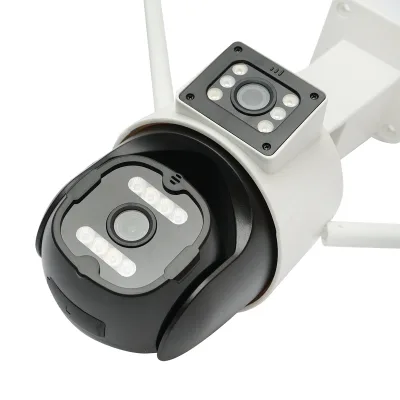Telecamera di videosorveglianza da 6 MP con doppio obiettivo, P2P WIFI 2.4G 1080P, PTZ con sensore di movimento, rilevamento presenza umana e applicazione iCSee - immagine 4