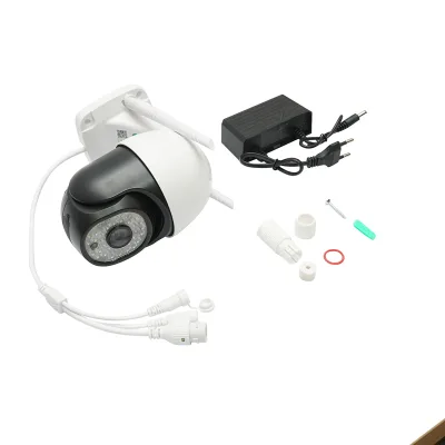 Telecamera di videosorveglianza intelligente P2P WIFI e 4G 3MP, sensore di movimento, rilevamento umano, visione notturna, PTZ rotante a 355 gradi, applicazione V380 Pro - immagine 2