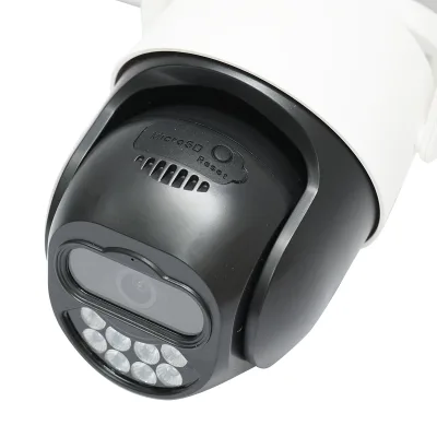 Telecamera di videosorveglianza intelligente WIFI 1080P da esterno, doppia lente, sensore di movimento PTZ, ruotabile di 360 gradi, 220 V ICSee - immagine 4
