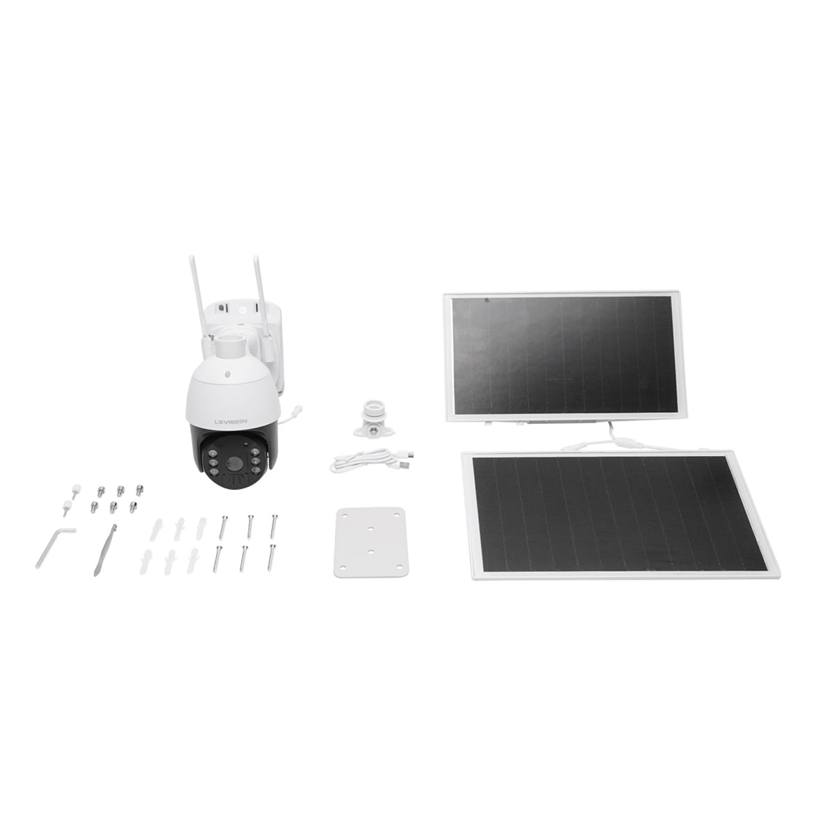 Telecamera di videosorveglianza LS-4GS50 24/7 rotante completamente autonoma 10-15 giorni/ricarica con pannello solare 4.3W, PTZ, 4G, 1080P LS Vision - immagine 6