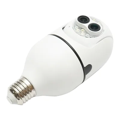 Telecamera di videosorveglianza PTZ a doppia lente con lampadina intelligente, WIFI 2.4G 1080P, tipo lampadina E27 con sensore di movimento, rilevamento presenza umana e applicazione iCSee - immagine 5
