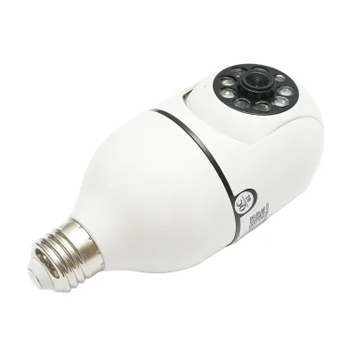 Telecamera di videosorveglianza PTZ con lampadina intelligente, WIFI 2.4G 1080P, lampadina E27 con sensore di movimento e applicazione YIIoT - immagine 5