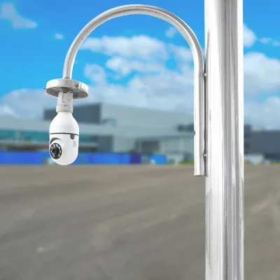 Telecamera di videosorveglianza PTZ con lampadina intelligente, WIFI 2.4G 1080P, lampadina E27 con sensore di movimento e applicazione YIIoT - immagine 6