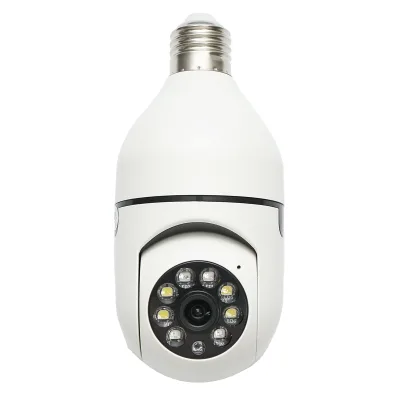 Telecamera di videosorveglianza PTZ con lampadina intelligente, WIFI 2.4G 1080P, lampadina E27 con sensore di movimento e applicazione YIIoT