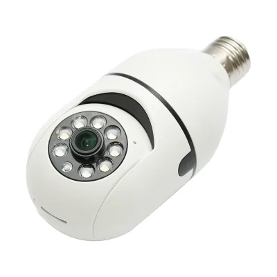 Telecamera di videosorveglianza PTZ con lampadina intelligente, WIFI 2.4G 1080P, lampadina E27 con sensore di movimento e applicazione YIIoT - immagine 4