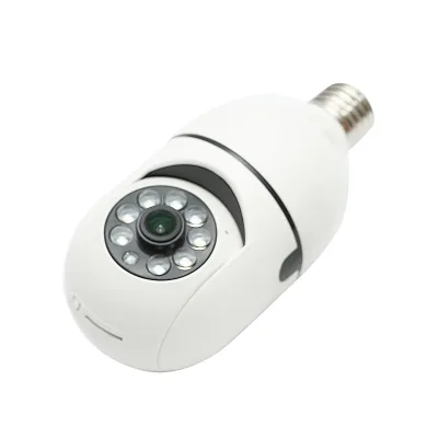 Telecamera di videosorveglianza PTZ con lampadina intelligente, WIFI 2.4G 1080P, tipo lampadina E27 con sensore di movimento e applicazione Tuya - immagine 3