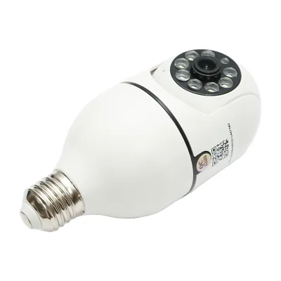 Telecamera di videosorveglianza PTZ con lampadina intelligente, WIFI 2.4G 1080P, tipo lampadina E27 con sensore di movimento e applicazione Tuya - immagine 5