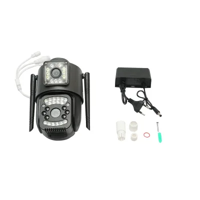 Telecamera di videosorveglianza Smart P2P WIFI 2.4G, sensore di movimento, rilevamento umano, visione notturna, PTZ rotante a 355 gradi, applicazione V380 Pro - immagine 2