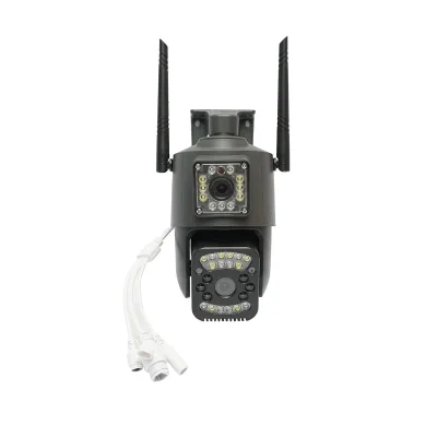 Telecamera di videosorveglianza Smart P2P WIFI 2.4G, sensore di movimento, rilevamento umano, visione notturna, PTZ rotante a 355 gradi, applicazione V380 Pro