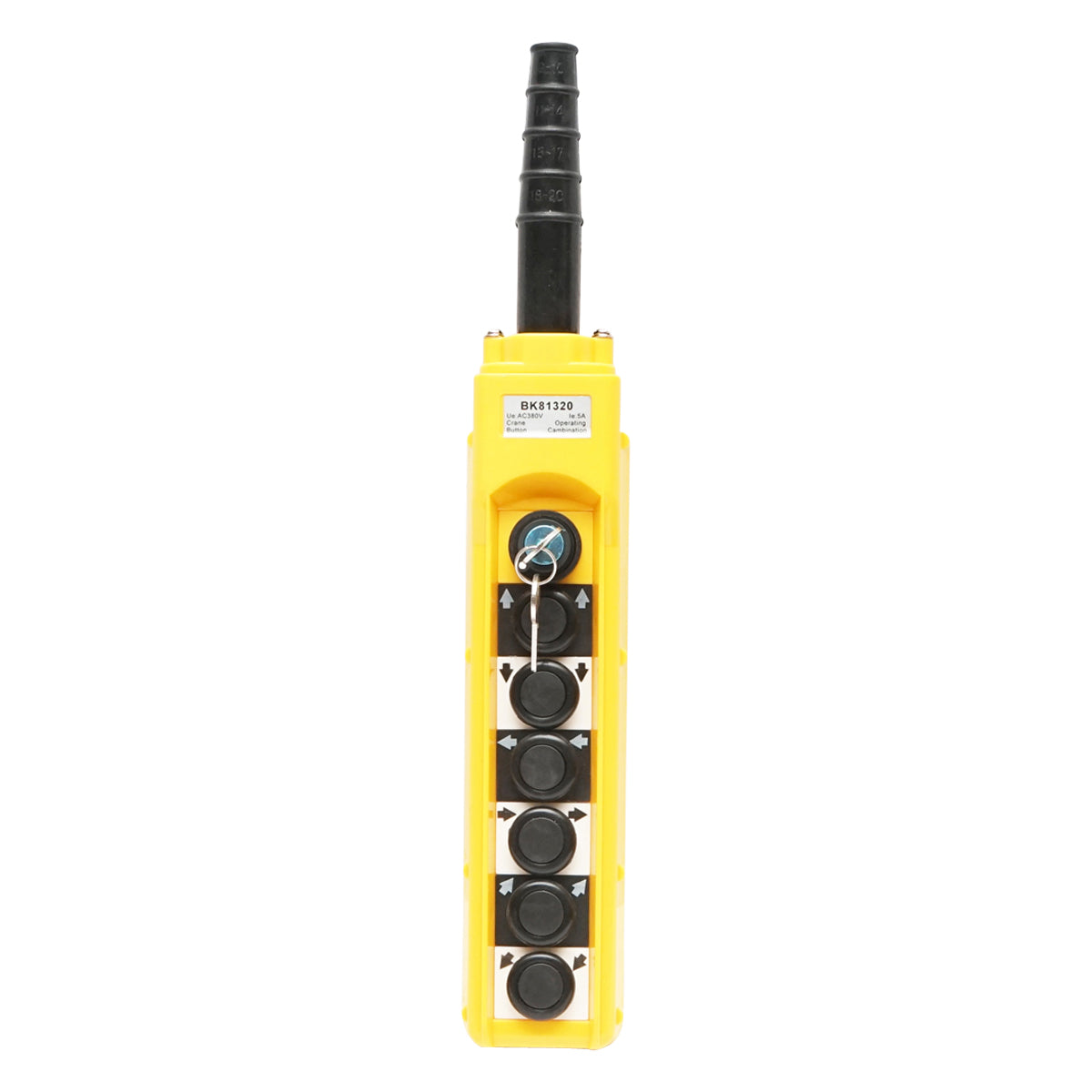 Telecomando industriale a 6 comandi e contatto generale con chiave 380V Breckner Germany