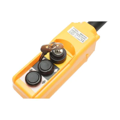 Telecomando industriale con 2 comandi e interruttore generale con chiave – AC 250V/5A – 500V/2A Breckner Germany - immagine 6