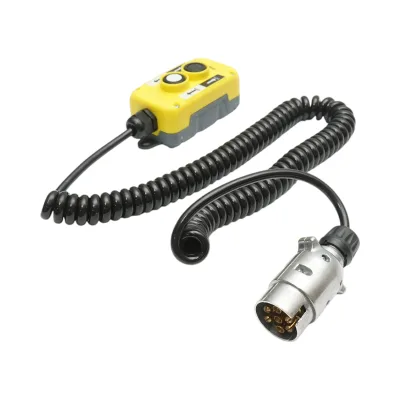 Telecomando industriale con 2 comandi, cavo a spirale e spina a 7 poli Breckner Germany - immagine 2