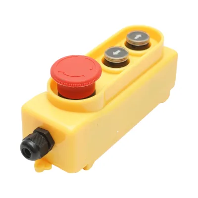 Telecomando industriale con 2 comandi, compatibile con AC 250V/5A – 500V/2A, dotato di pulsante di arresto d’emergenza. Breckner Germany - immagine 3
