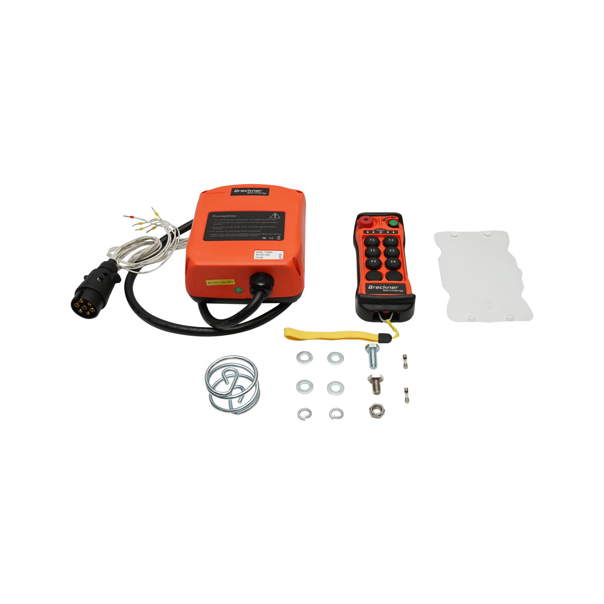Telecomando senza fili per verricello per trattore forestale da 12-24 V con funzione di mantenimento senza motore a pedale Breckner Germany