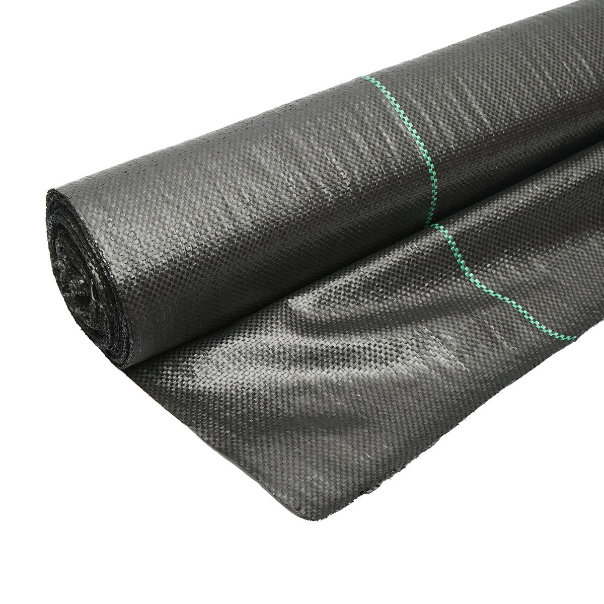 Telo Rete Pacciamatura Anti-Erbacce, 1,5x50m, 100gr/m², Nero, Permeabile, PP, Resistente UV per Giardino, Prato, Aiuole, Alberi e Arbusti