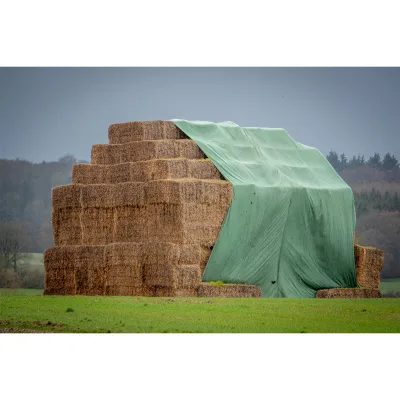 Telo traspirante copertura Telo copertura balle di fieno e paglia verde 10,4X25m, 140gr Breckner Germany - immagine 3