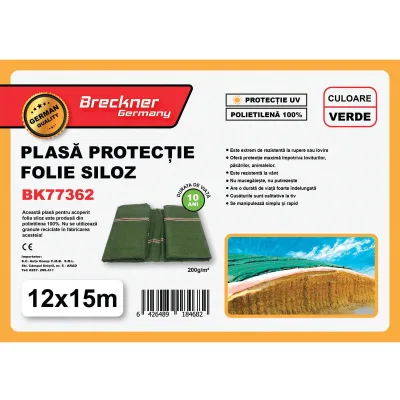 Telone di protezione per insilato 12 x 15 mt. 200gr/m2. Rete di protezione per insilati Rete/copertura di protezione per silo Breckner Germany - immagine 3