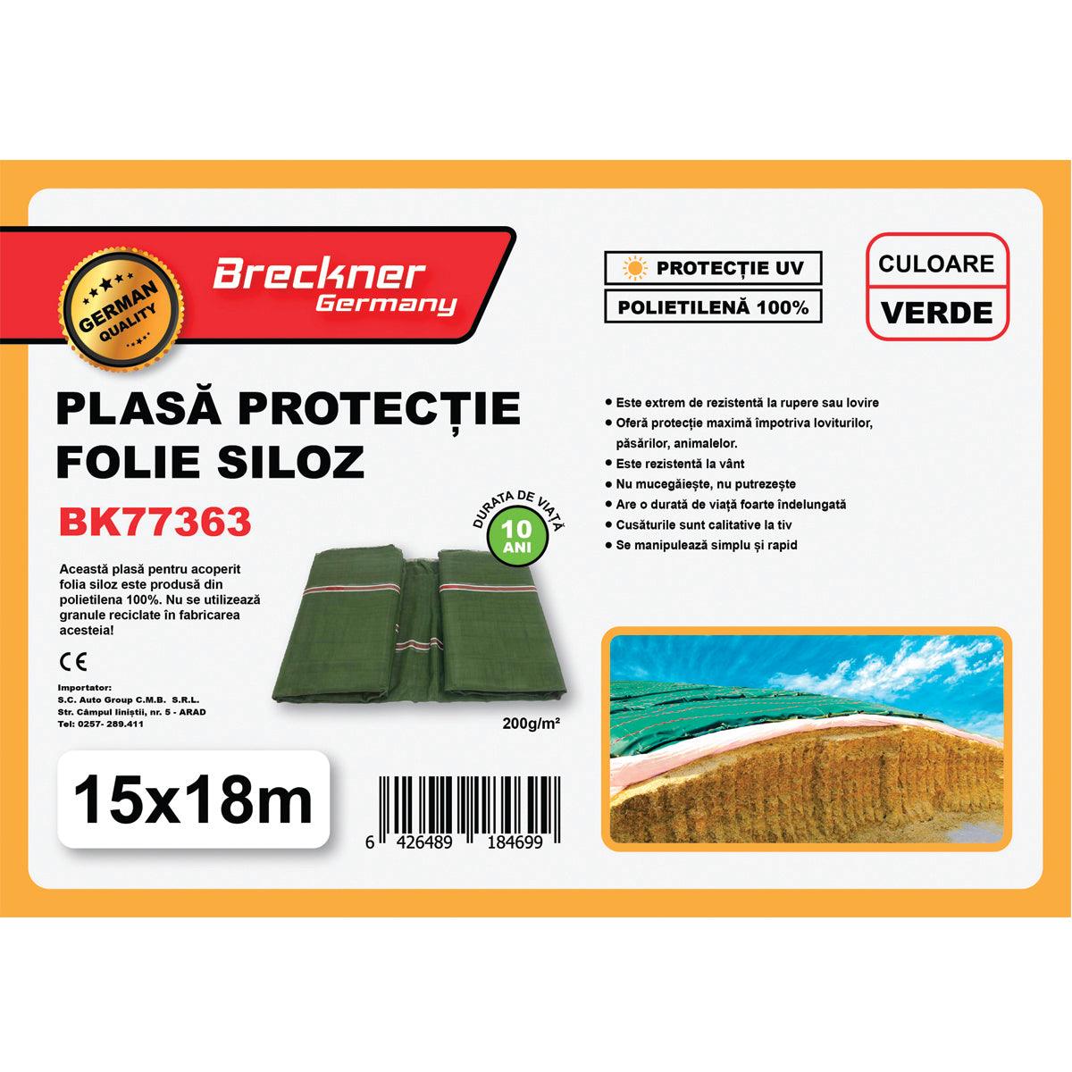 Telone di protezione per insilato 15 x 18 mt. 200gr/m2. Rete di protezione per insilati Rete/copertura di protezione per silo Breckner Germany - immagine 3
